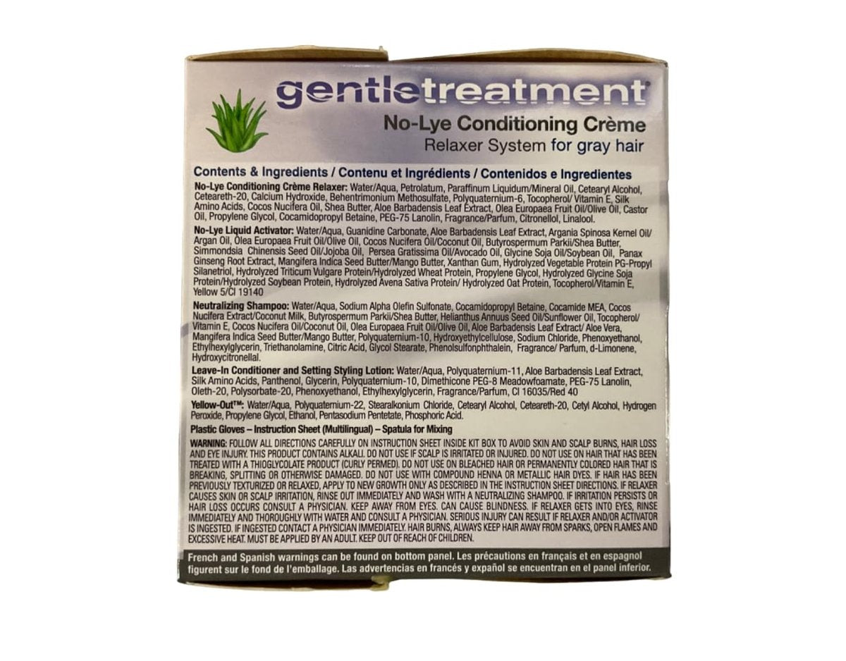 Gentle Treatment No-Lye Relaxer for Grey Hair – 2 Set (1 Count Each) Avelisse