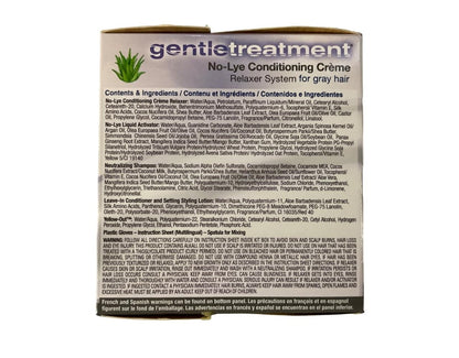 Gentle Treatment No-Lye Relaxer for Grey Hair – 2 Set (1 Count Each) Avelisse