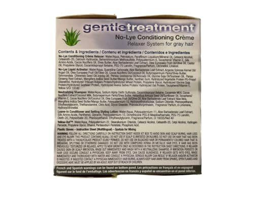 Gentle Treatment No-Lye Relaxer for Grey Hair – 2 Set (1 Count Each) Avelisse