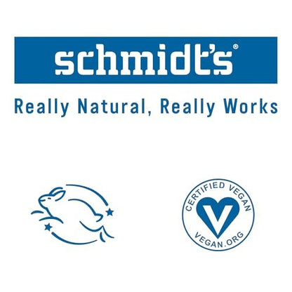 Schmidt's Aluminum-Free Vegan Deodorant Fresh Rain & Birch – 24 Hour Odor Protection, Natural Ingredients, Cruelty-Free, 2.65 oz