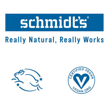 Schmidt's Aluminum-Free Vegan Deodorant Fresh Rain & Birch – 24 Hour Odor Protection, Natural Ingredients, Cruelty-Free, 2.65 oz