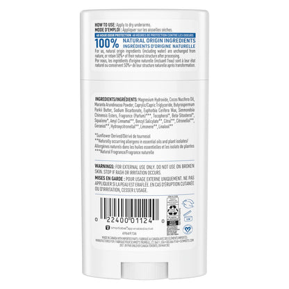 Schmidt's Aluminum-Free Vegan Deodorant Fresh Rain & Birch – 24 Hour Odor Protection, Natural Ingredients, Cruelty-Free, 2.65 oz