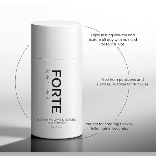 Forte Series Hair Texture Powder – Volumizer for Fine Hair, Volumizing Products for Men (0.1 oz) - görsel 7