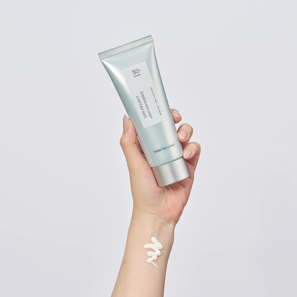 THANKYOU FARMER Sun Project Light Sun Essence - Lightweight Daily Sun Protection SPF50+ PA++++, 4.22 Fl Oz Avelisse