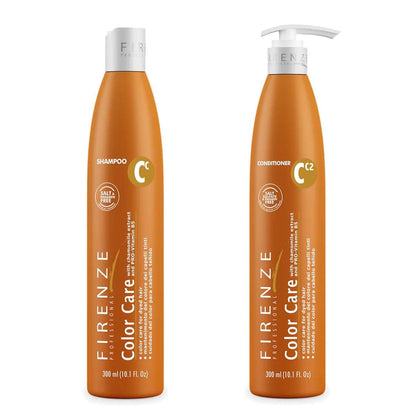 Firenze Professional Color Care Bundle - Sulfate-Free Shampoo & Conditioner for Color-Treated Hair, 10.1 fl oz Each
