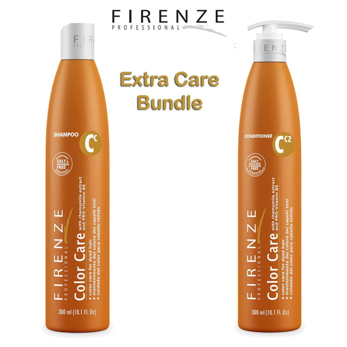 Firenze Professional Color Care Bundle - Sulfate-Free Shampoo & Conditioner for Color-Treated Hair, 10.1 fl oz Each - görsel 5