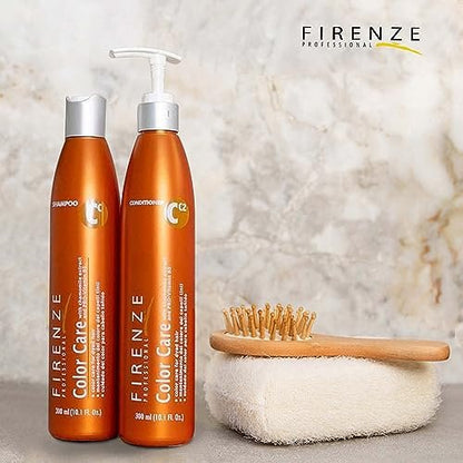 Firenze Professional Color Care Bundle - Sulfate-Free Shampoo & Conditioner for Color-Treated Hair, 10.1 fl oz Each