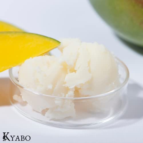 Kyabo 100% Pure Mango Butter - Raw, Organic, Unrefined, Chemical-Free Natural Skin Moisturizer for DIY Body Butters, Lip Balm, Soaps & Lotions (5 lb) Avelisse