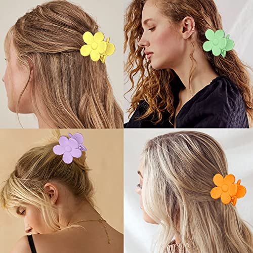 15 PCS Small Flower Hair Claw Clips 1.49 Inch Jaw Clips for Women Girls Nonslip Strong Hold Hair Accessories - görsel 4