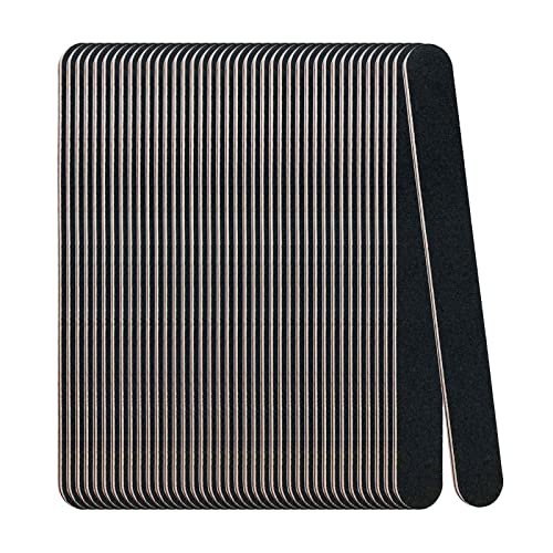 40 Pack Black Nail Files 100/180 Grit Double Sided Emery Boards for Professional Manicure & Pedicure - Home Salon Essentials - görsel 2
