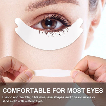 Pretty Memory 100 Pairs Foam Eye Pads for Lash Extensions - Lint Free Hypoallergenic Sticky Under Eye Pads, Latex Free