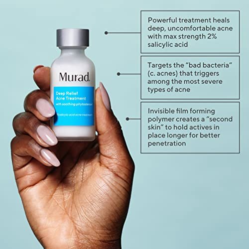 Murad Deep Relief Acne Spot Treatment with 2% Salicylic Acid – Patch-Like Liquid Treatment for Deep, Hormonal Acne & Breakouts – 1 Fl Oz Avelisse