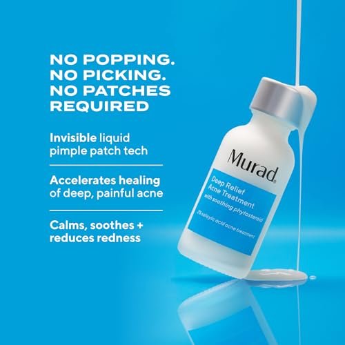 Murad Deep Relief Acne Spot Treatment with 2% Salicylic Acid – Patch-Like Liquid Treatment for Deep, Hormonal Acne & Breakouts – 1 Fl Oz Avelisse