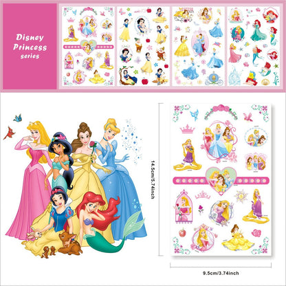 40 Sheets Princess Tattoos for Kids - Cartoon Temporary Tattoo Stickers Party Favor Set for Girls Boys