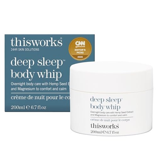 THISWORKS Deep Sleep Body Whip – Ultra-Rich Nighttime Body Moisturizer with Shea Butter, Magnesium & Essential Oils – 200ml