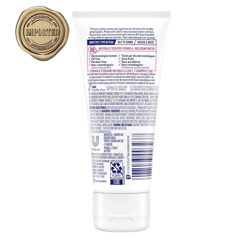 St. Ives Hydrate & Glow Face Moisturizer Watermelon - 3 oz - görsel 6