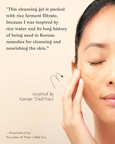 Then I Met You Soothing Tea Cleansing Gel - Vegan, Cruelty-Free Korean Cleanser with Fermented Rice, Centella, and Hydrating Licorice for Clear Skin, 3.38 oz Avelisse