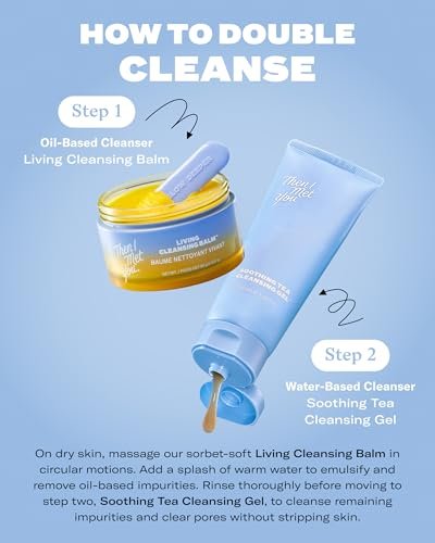 Then I Met You Soothing Tea Cleansing Gel - Vegan, Cruelty-Free Korean Cleanser with Fermented Rice, Centella, and Hydrating Licorice for Clear Skin, 3.38 oz Avelisse