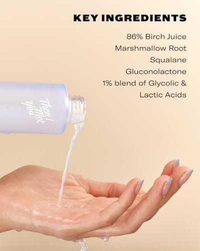 Then I Met You Birch Milk Refining Toner - Hydrating & Exfoliating Milky Toner for Deep Hydration, Pore Minimizing & Skin Barrier Strengthening - Korean Skincare, 3.38 oz Avelisse