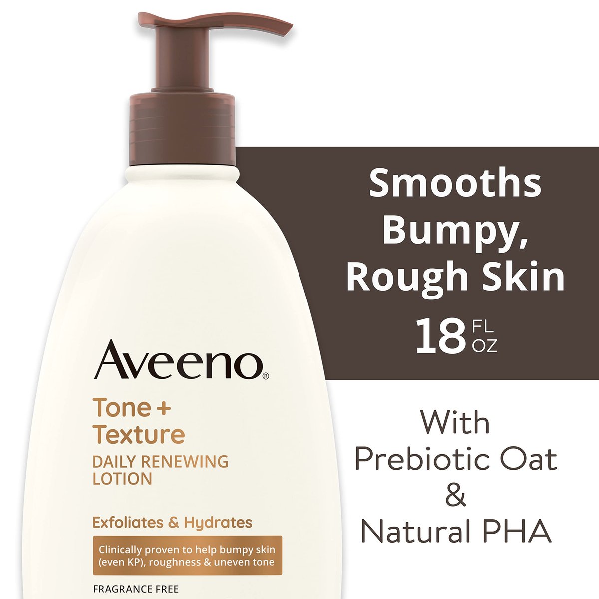 Aveeno Tone + Texture Daily Renewing Body Lotion with Prebiotic Oat - Fragrance-Free, 18 fl. oz - görsel 3
