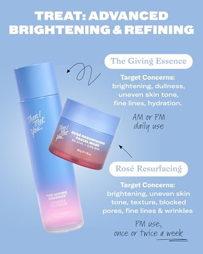 Then I Met You The Giving Essence – Brightening & Hydrating Vegan Korean Skincare with 5% Niacinamide, Fermented Galactomyces, Red Algae & Berries – All Skin Types (5.07 oz) Avelisse
