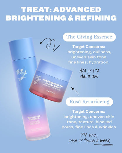 Then I Met You The Giving Essence – Brightening & Hydrating Vegan Korean Skincare with 5% Niacinamide, Fermented Galactomyces, Red Algae & Berries – All Skin Types (5.07 oz) Avelisse