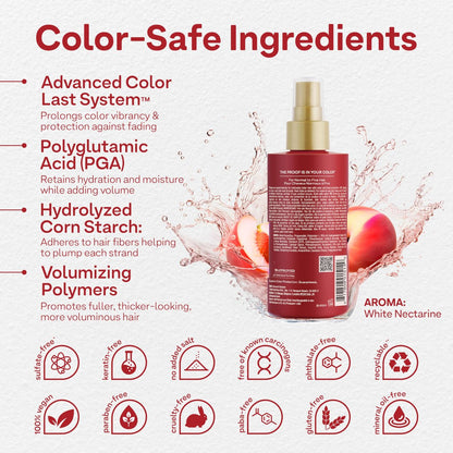 Colorproof Volume Blow Dry Spray Primer 6.7 Fl. Oz. – Volumizing Heat Protection Spray with White Nectarine Scent Avelisse