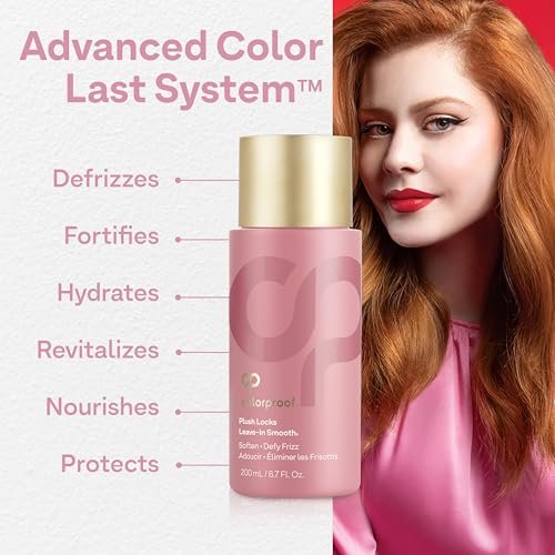 ColorProof Plush Locks Leave-in Smoothing Lotion – Anti-Frizz, Reduces Blow Dry Time, Sulfate-Free, Vegan, 6.7 fl oz Avelisse