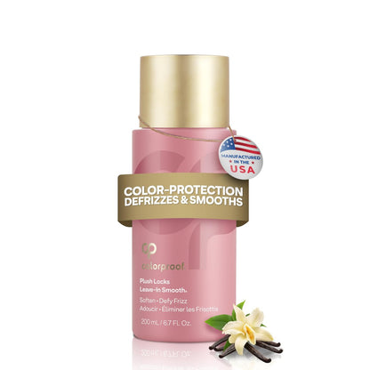 ColorProof Plush Locks Leave-in Smoothing Lotion – Anti-Frizz, Reduces Blow Dry Time, Sulfate-Free, Vegan, 6.7 fl oz Avelisse