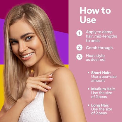 ColorProof Plush Locks Leave-in Smoothing Lotion – Anti-Frizz, Reduces Blow Dry Time, Sulfate-Free, Vegan, 6.7 fl oz Avelisse