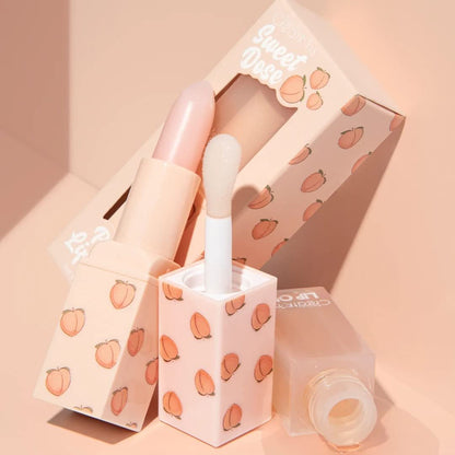 Prestige Biatta Lip Care Scrub and Lip Oil Duo Peach Scented - Orange
