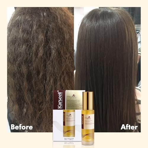 Karseell Moroccan Argan Oil for Hair – Cold Pressed, Weightless Hair Serum for Dry, Damaged Hair – 1.69 Fl Oz Avelisse
