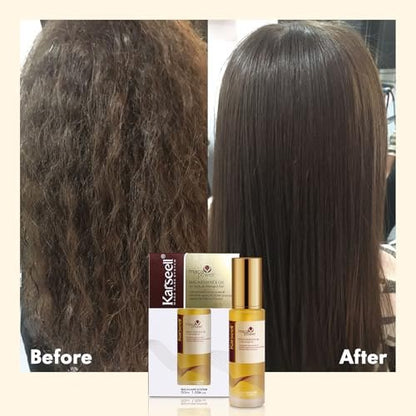 Karseell Moroccan Argan Oil for Hair – Cold Pressed, Weightless Hair Serum for Dry, Damaged Hair – 1.69 Fl Oz Avelisse