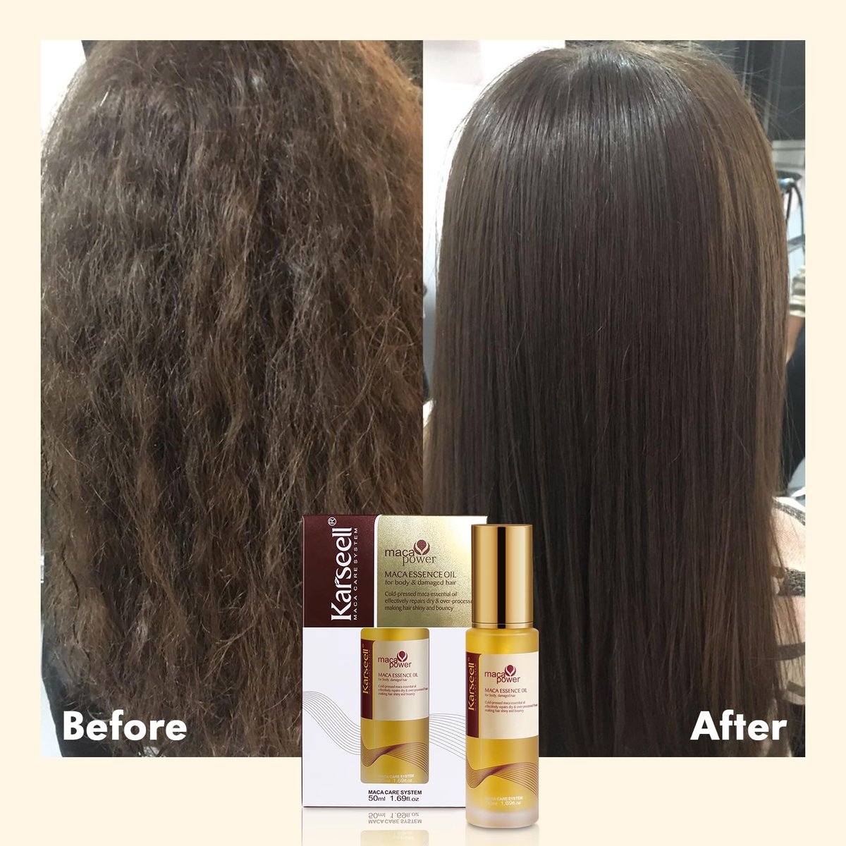 Karseell Moroccan Argan Oil for Hair – Cold Pressed, Weightless Hair Serum for Dry, Damaged Hair – 1.69 Fl Oz Avelisse