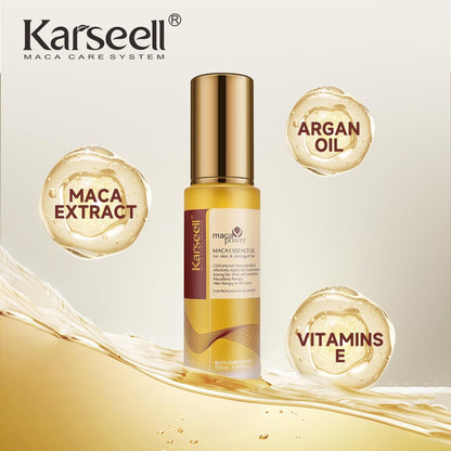 Karseell Moroccan Argan Oil for Hair – Cold Pressed, Weightless Hair Serum for Dry, Damaged Hair – 1.69 Fl Oz Avelisse