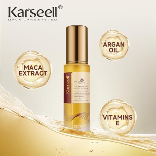 Karseell Moroccan Argan Oil for Hair – Cold Pressed, Weightless Hair Serum for Dry, Damaged Hair – 1.69 Fl Oz Avelisse