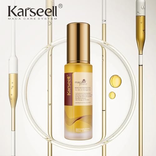 Karseell Moroccan Argan Oil for Hair – Cold Pressed, Weightless Hair Serum for Dry, Damaged Hair – 1.69 Fl Oz Avelisse