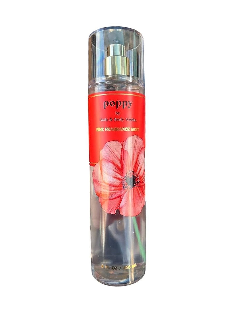 Canero Bath and Body Lotion, Perfume Mist, Shower Gel Holiday and Tropical Fragrance Collection (Poppy Mist, 8 oz) - görsel 1