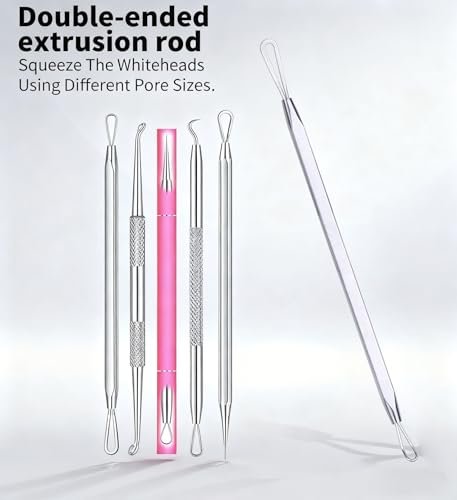 22-Piece Pimple Popper Tool Kit – Stainless Steel Blackhead Remover & Acne Comedone Extractor Set - görsel 14