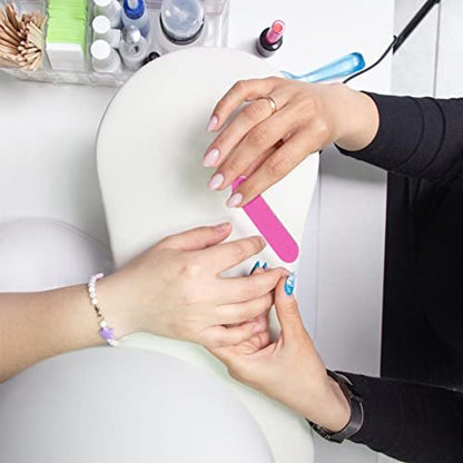 48 Sets Disposable Manicure Kit - 3-Piece Mini Nail Files Set with 100/180 Grit, Wood Stick & Nail Polish Remover Pads