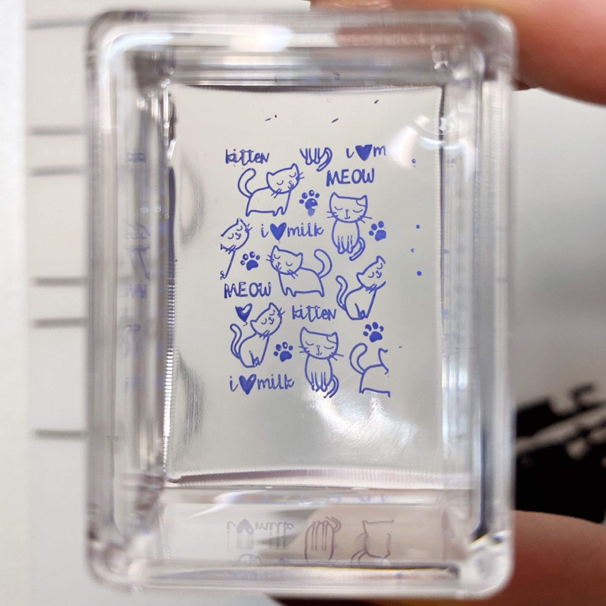 Maniology Ice Cube Clear Rectangular Stamper with Scraper Card – Transparent Silicone Nail Stamping Tool for Precise Art Transfer - görsel 11