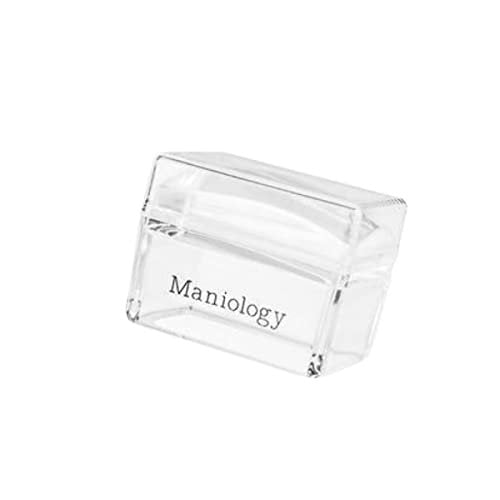 Maniology Ice Cube Clear Rectangular Stamper with Scraper Card – Transparent Silicone Nail Stamping Tool for Precise Art Transfer - görsel 4