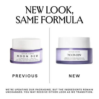 HERBIVORE Moon Dew 1% Bakuchiol + Peptides Retinol Alternative Anti Aging Eye Cream - Reduces Fine Lines, Wrinkles & Puffiness - Plant-Based, Vegan, Cruelty-Free, 15mL / 0.5 oz Avelisse
