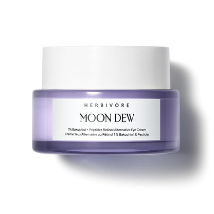 HERBIVORE Moon Dew 1% Bakuchiol + Peptides Retinol Alternative Anti Aging Eye Cream - Reduces Fine Lines, Wrinkles & Puffiness - Plant-Based, Vegan, Cruelty-Free, 15mL / 0.5 oz Avelisse