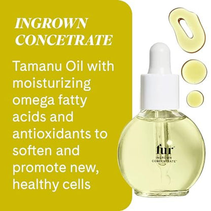 Fur Ingrown Hair Care Duo: Two-Step Preventative Treatment - Oil & Concentrate, 0.5 fl oz each Avelisse