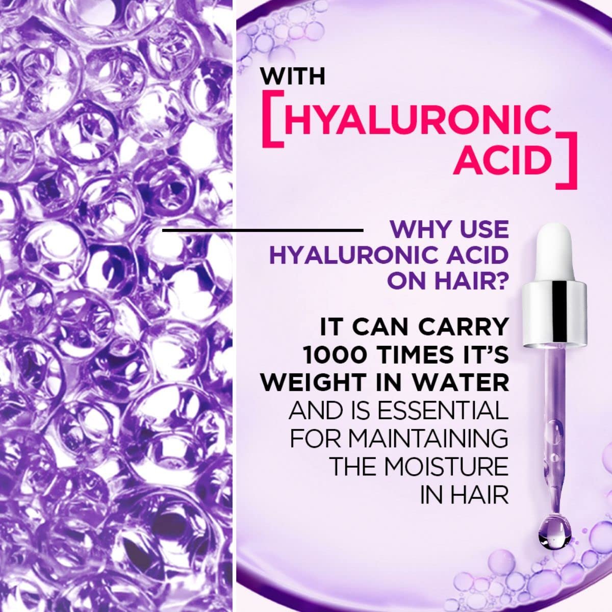 L'Oreal Paris Hyaluron Moisture Leave-In Night Cream for Dry Hair, 180 ml Avelisse