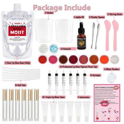 DIY Lip Gloss Making Kit by TSVATE – Make Your Own Moisturizing Lip Gloss Set for Girls & Women Avelisse
