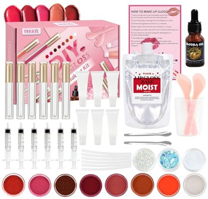 DIY Lip Gloss Making Kit by TSVATE – Make Your Own Moisturizing Lip Gloss Set for Girls & Women Avelisse