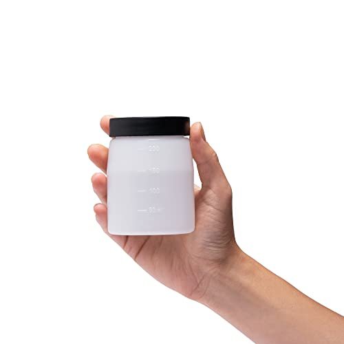 Bronze Tan Replacement Cups with Lids (3 Pack) - 200ml Storage Bottles for DHA Spray Tan Avelisse