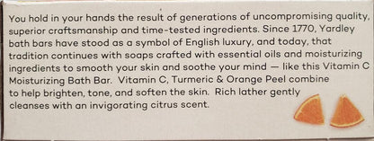 Yardley London Vitamin C Moisturizing Bath Bar with Turmeric and Orange Peel - 4oz (Pack of 3) Avelisse